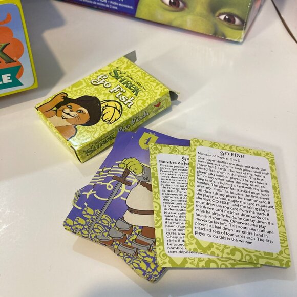 Dreamworks Shrek Game Castle Wooden Board Drawer With 8 Games + Box 2006 - Picture 16 of 16